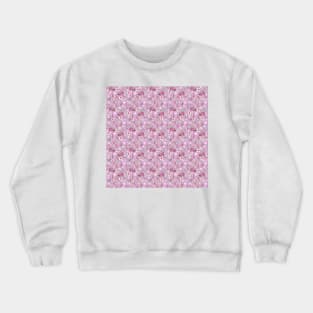 Romantic Valentine Watercolor Pattern - Mauve Crewneck Sweatshirt